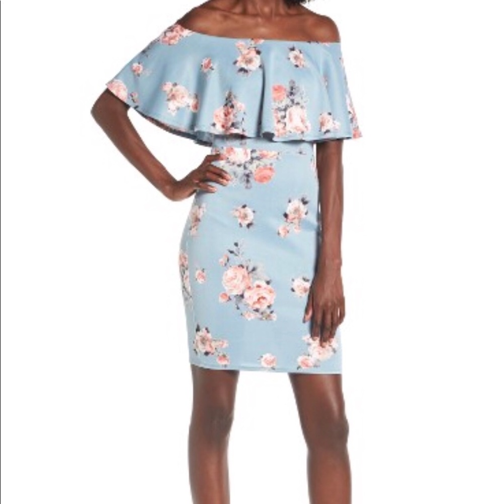 NWT Nordstrom soprano off the shoulder dress